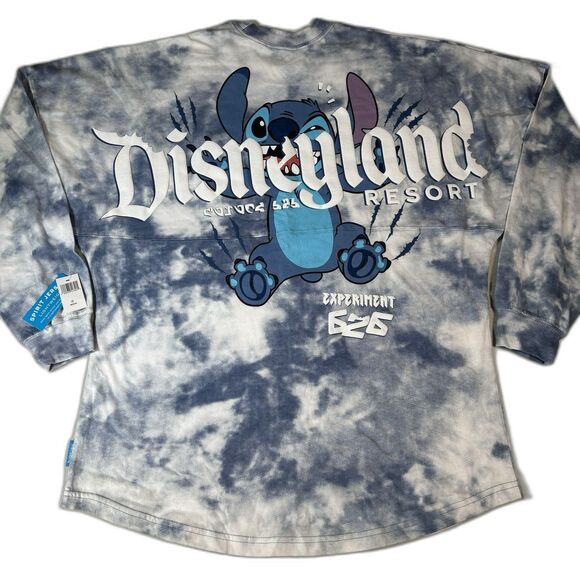 Disneyland Resort Spirit Jersey Blue Tie Dye Stitch Experiment 626 Size M New - Picture 1 of 9